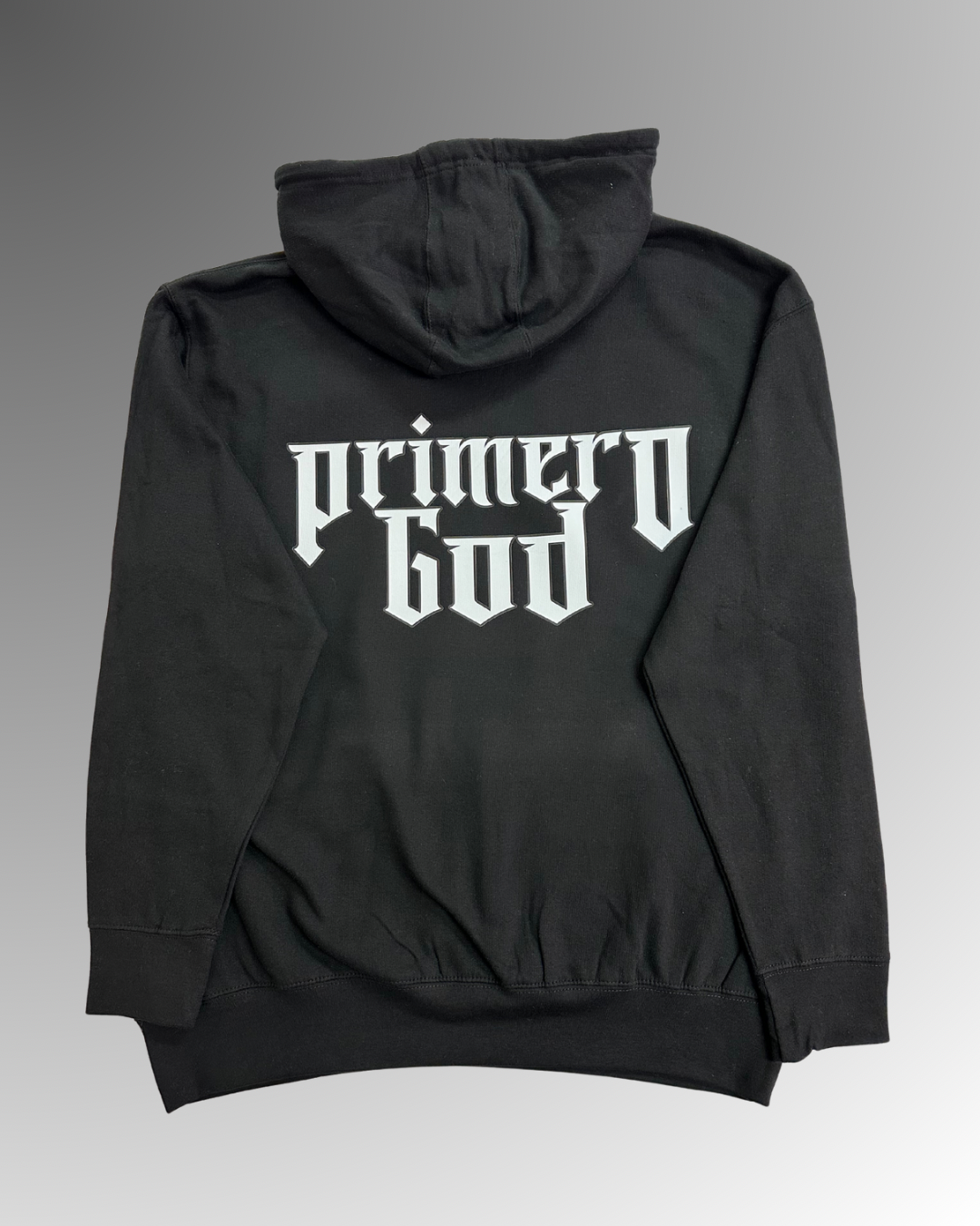 Black Hoodie (White design)