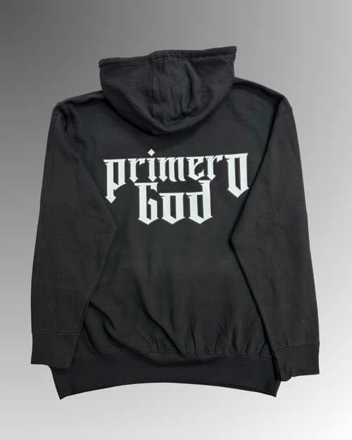 Black Hoodie (White design)
